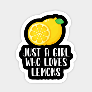 Just A Girl Who Loves Lemons Sticker